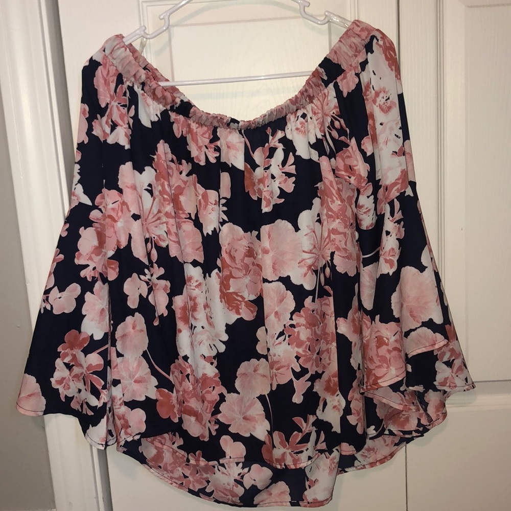 Off Shoulder flower top